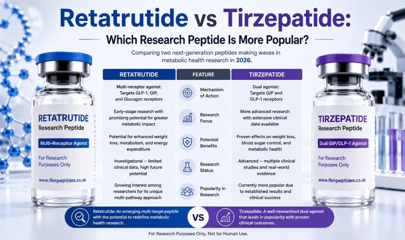 Retatrutide vs Tirzepatide: Which Research Peptide Is More Popular?