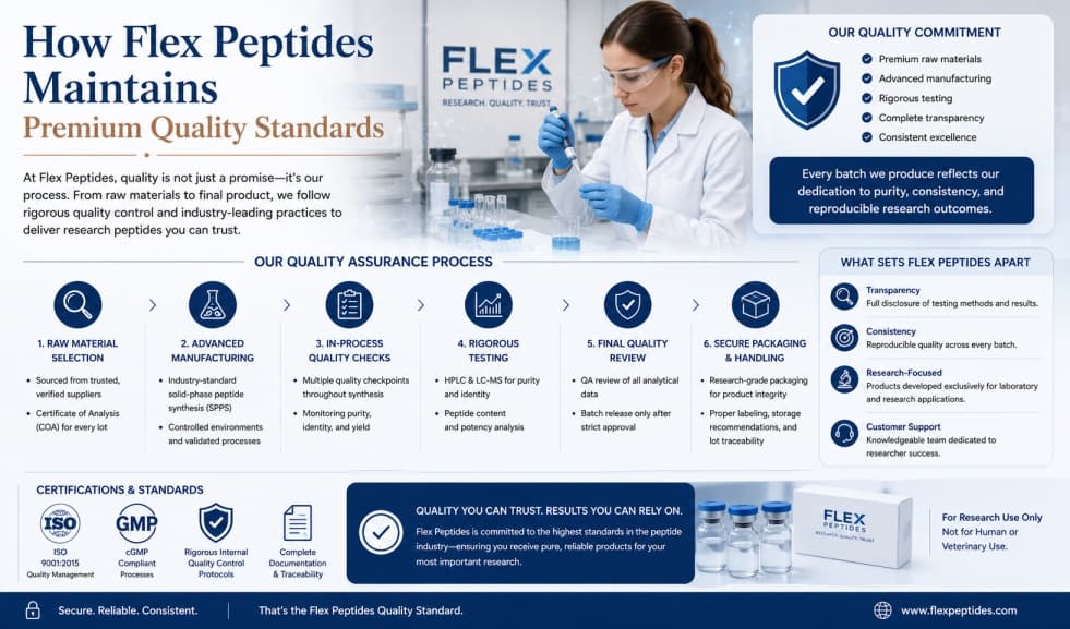 How Flex Peptides Maintains Premium Quality Standards