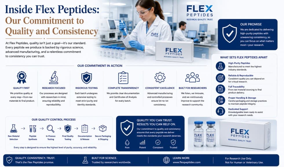 Inside Flex Peptides: Our Commitment to Quality and Consistency