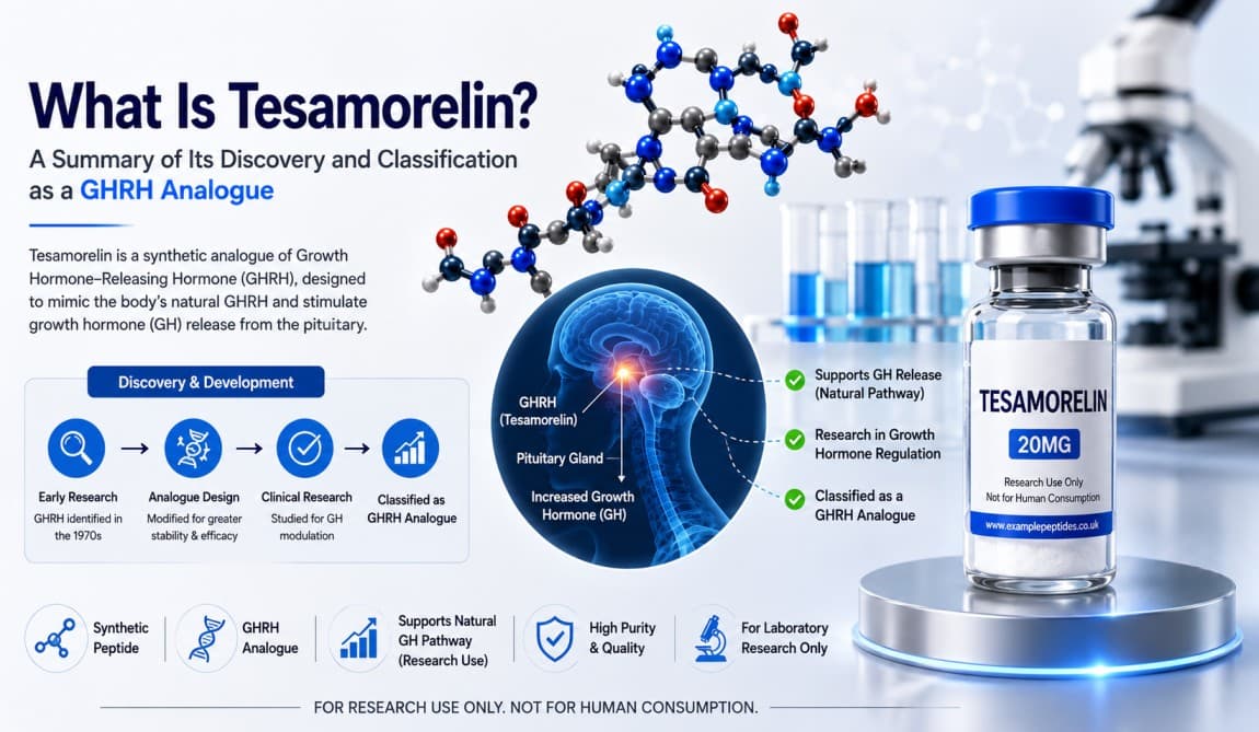 What Is Tesamorelin? A Summary of Its Discovery and Classification as a GHRH Analogue