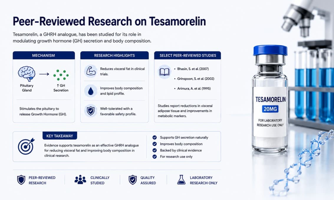 Peer-Reviewed Research on Tesamorelin: A Literature Review Roundup