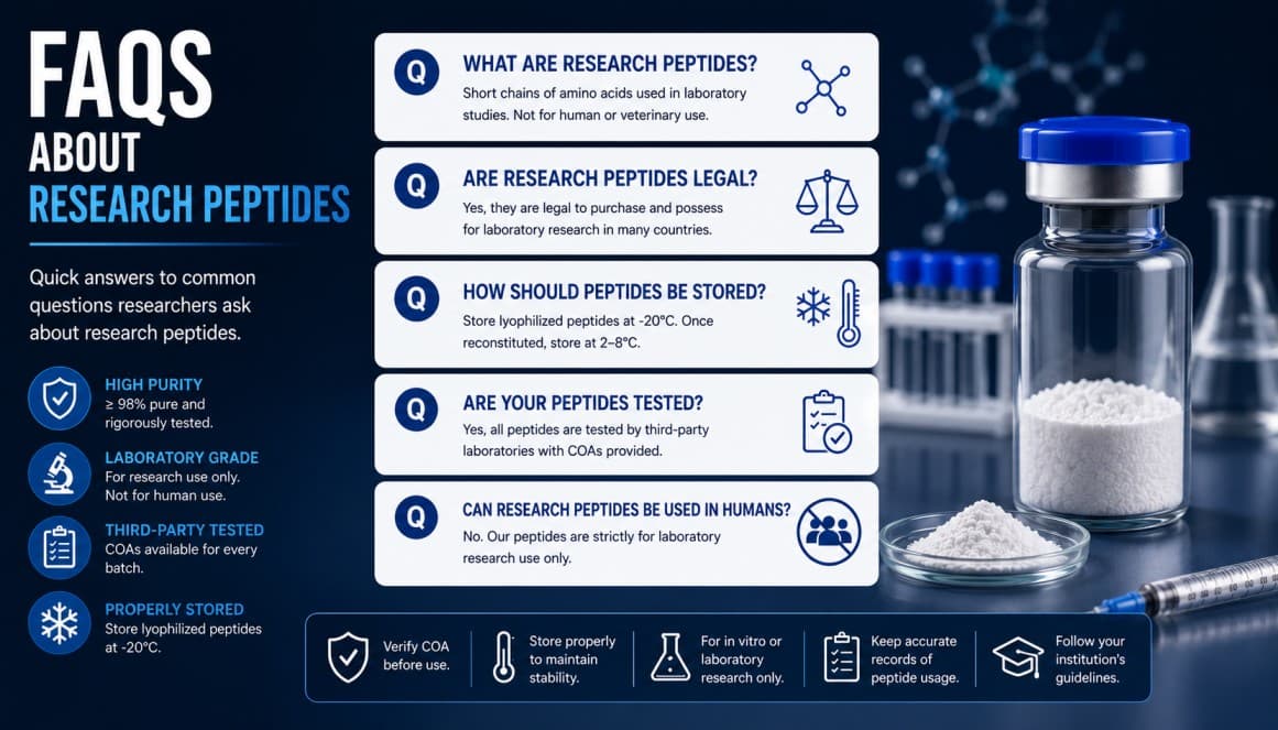 Frequently Asked Questions About Research Peptides