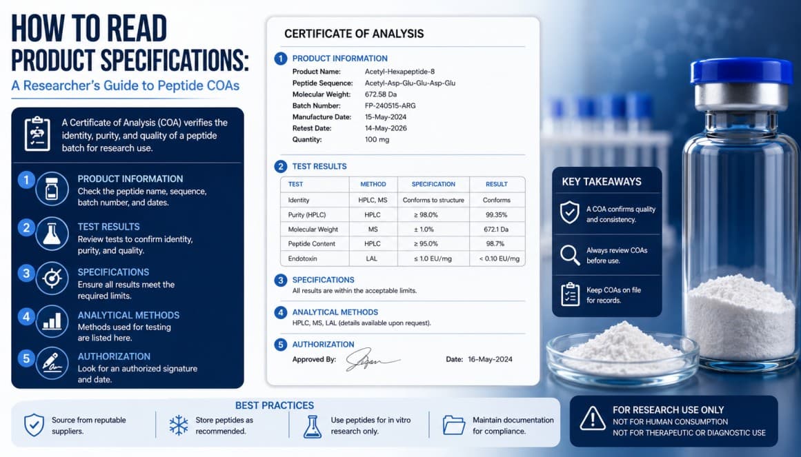 How to Read Product Specifications: A Researcher's Guide to Peptide COAs